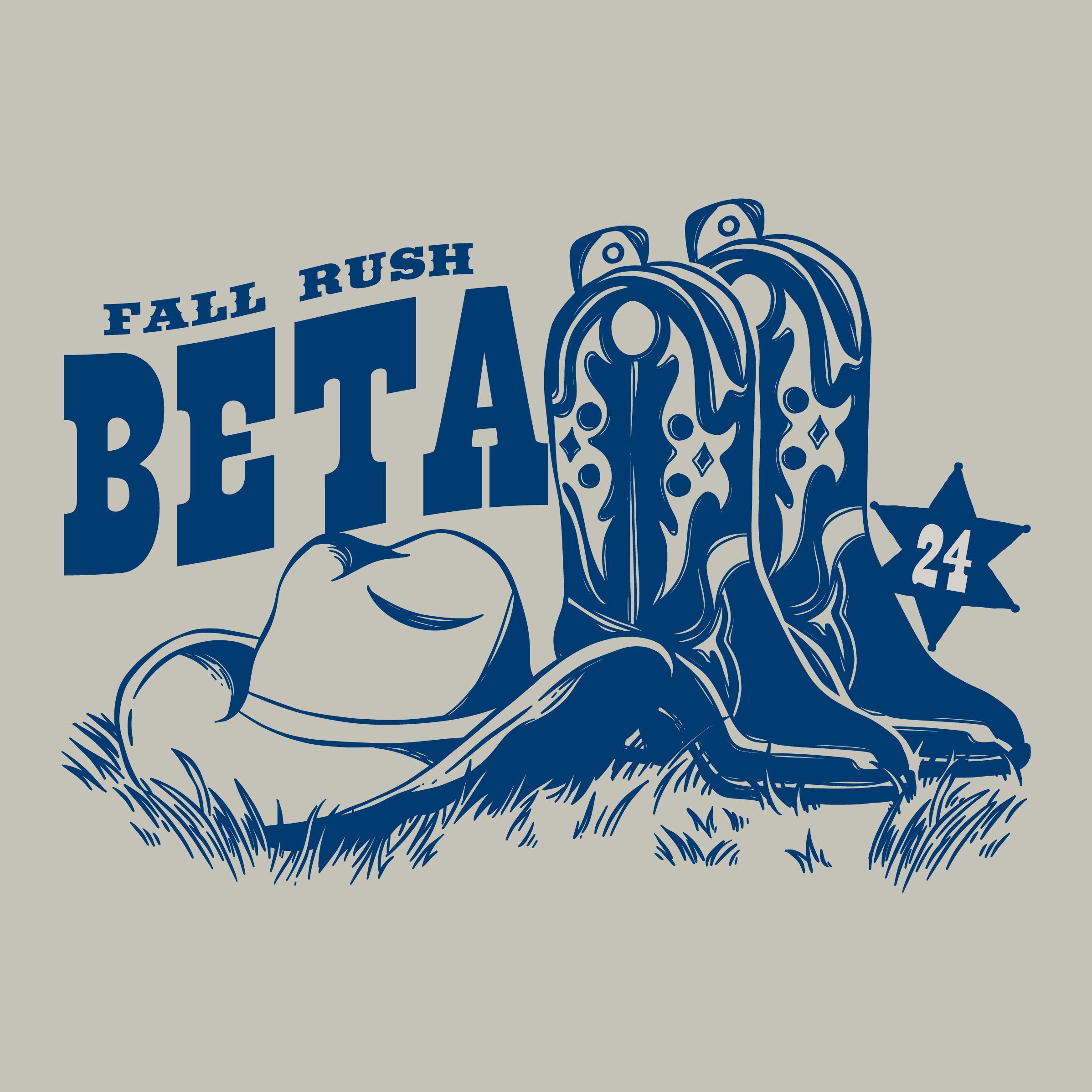 Retro+hand+drawn+western+cowboy+hat+boots+graphic+rush+hoodie 01