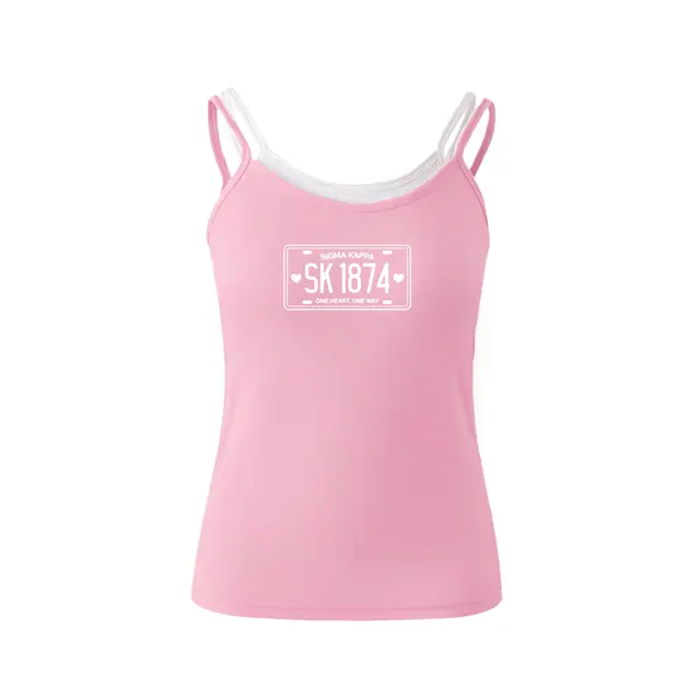 Sigma Kappa Vintage License Plate PR Tank 2
