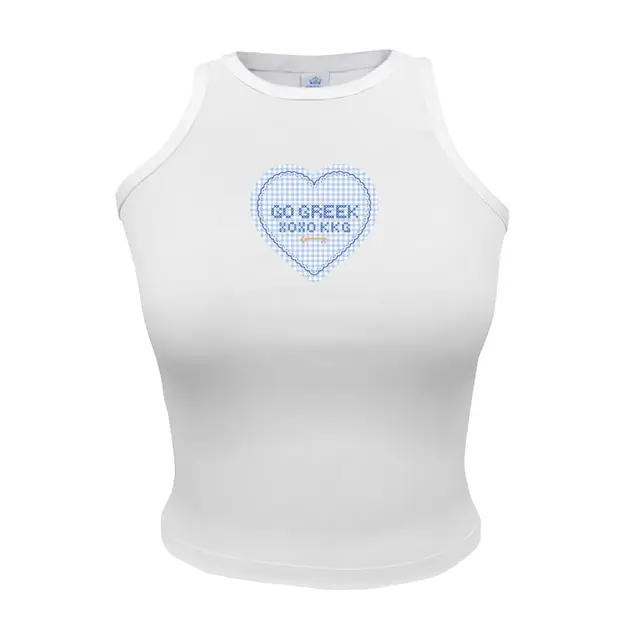 Kappa Kappa Gamma Gingham Heart Graphic Rush Tank 2