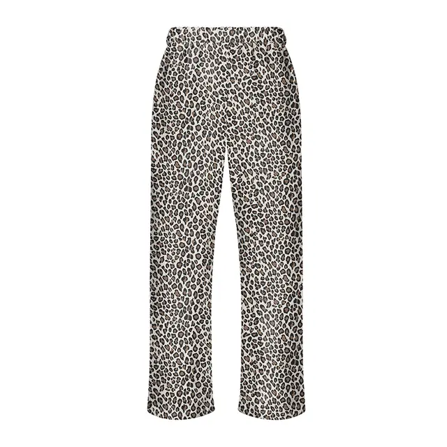 Fresh Prints FP110 Leopard Print Heavy Weight Pants Mocha Front