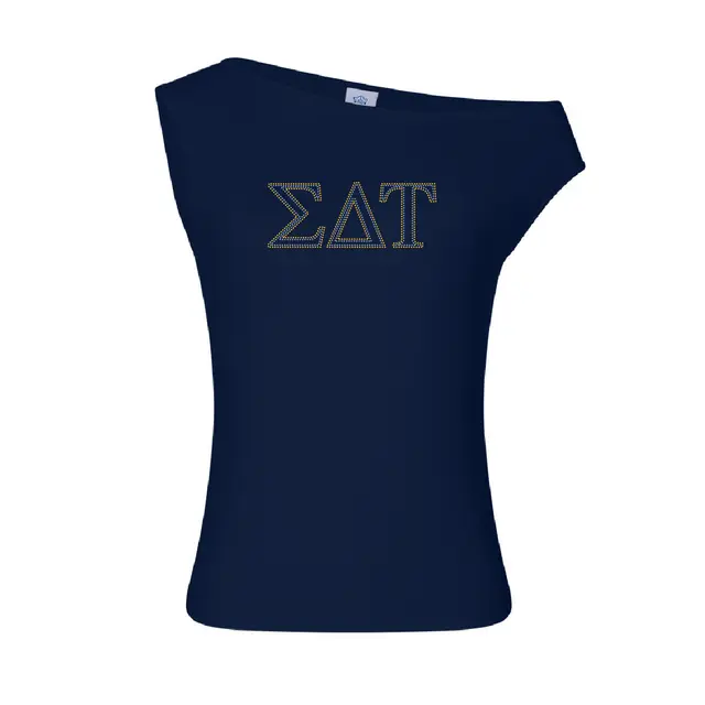 Sigma Delta Tau Dotted Greek Letters PR Tank 2