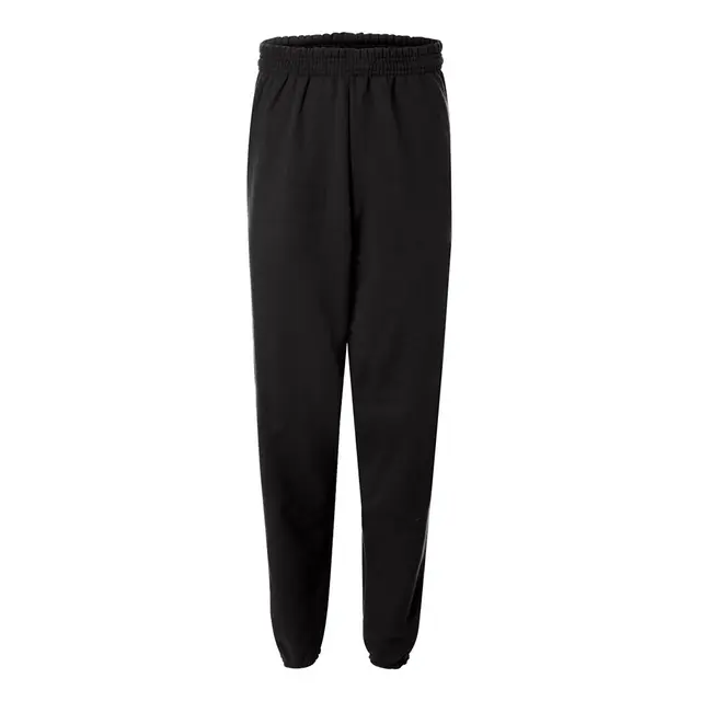 Hanes Unisex EcoSmart Sweatpants Black Front
