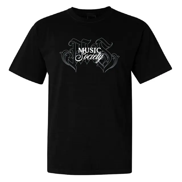 Music Society Elegant Script and Gothic PR Shirt 2