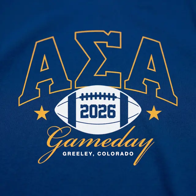 Alpha Sigma Alpha Football Graphic PR Shirt