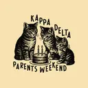 Kappa Delta Playful Cats Parent's Weekend Shirt
