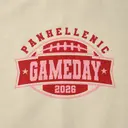 National Panhellenic Conference Block Lettering Game Day Tank