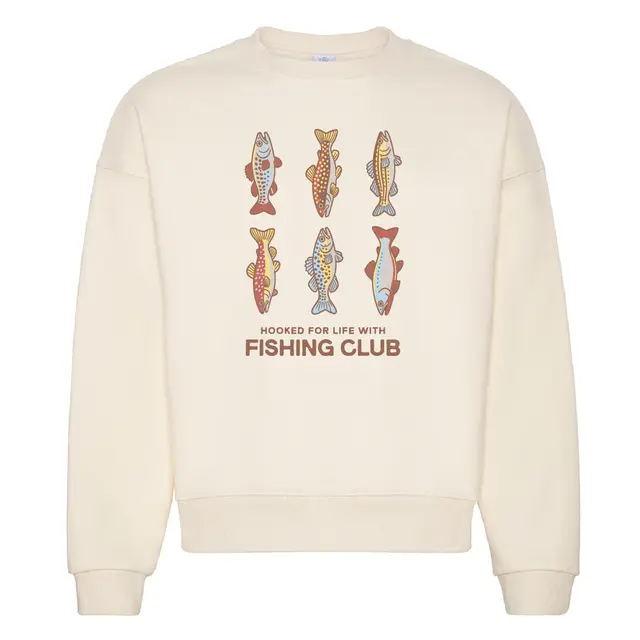 Fishing Club Colorful Fish Illustration PR Sweater 2