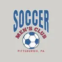 Men's Soccer Club Bold Block Text PR Crewneck