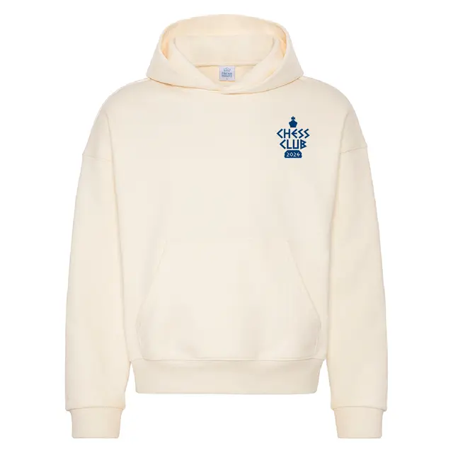 Chess Club Bold Text King Icon PR Hoodie 2