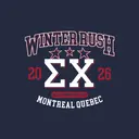 Sigma Chi Bold Lettering Winter Rush Crewneck