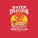 Rowing Club Water Dragons Fierce Dragon Illustration PR Shirt