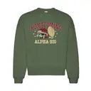Alpha Sigma Alpha Football Helmet Graphic Homecoming Crewneck 2