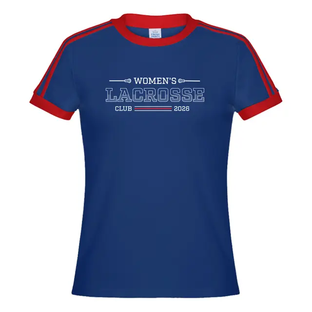 Women's Lacrosse Classic Block Typography PR Shirt 2