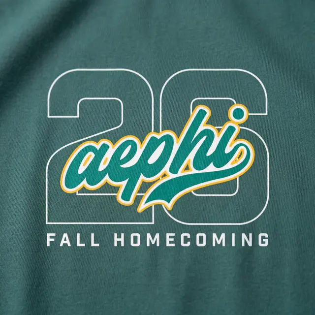 Alpha Epsilon Phi Hand Drawn Script Fall Homecoming Crewneck