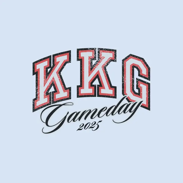 Kappa Kappa Gamma Bold Lettering Game Day Shirt