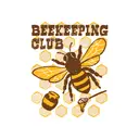 Beekeeping Club Honey Bee Illustration PR Shirt