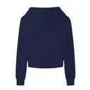 Maui Cropped Zip Hoodie Navy mto Back