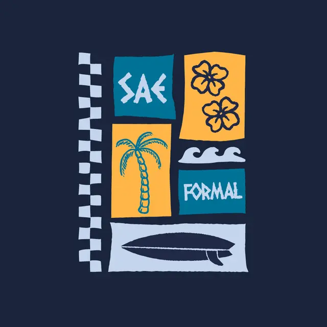 Sigma Alpha Epsilon Tropical Vibe Formal Shirt