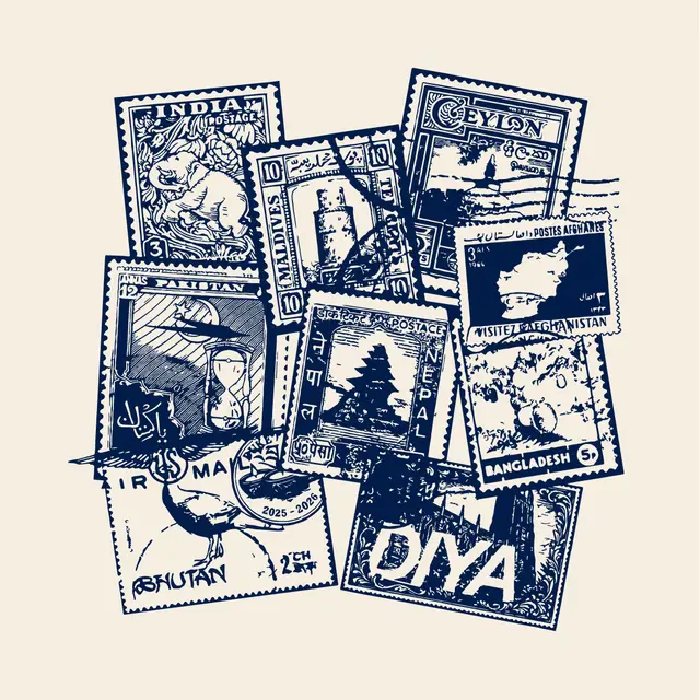 Diya Vintage Stamp Collection PR Hoodie