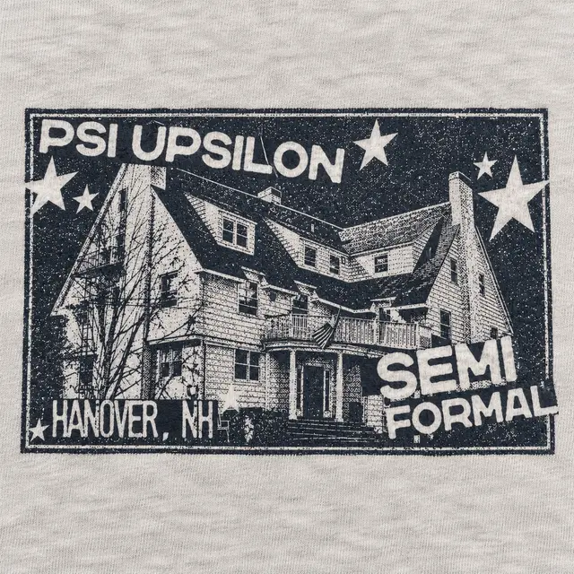 Psi Upsilon House Illustration Semi Formal Hoodie