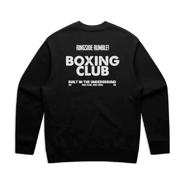 Boxing Club Ringside Rumble Text PR Sweater 2