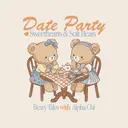 Alpha Chi Omega Sweethearts Bears Date Party Crewneck