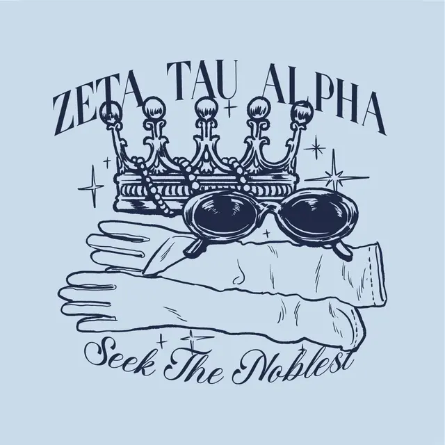 Zeta Tau Alpha Crown and Glove PR Shirt