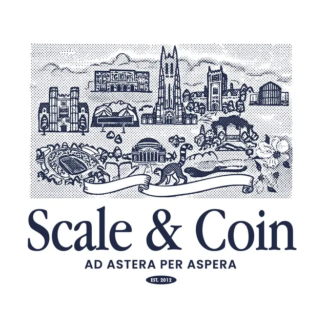 Scale & Coin Campus Landmark Illustration PR Shirt