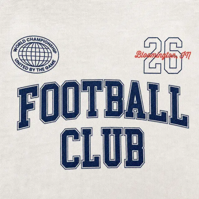 Football Club Block Lettering PR Crewneck