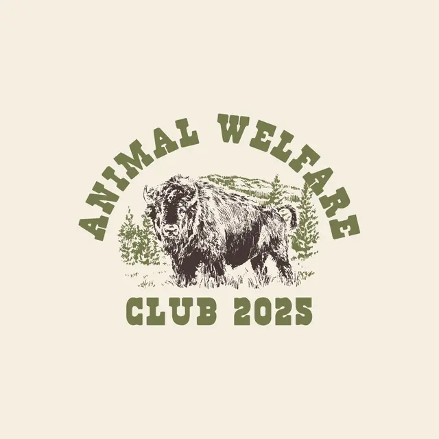 Animal Welfare Club Bison Illustration PR Hoodie
