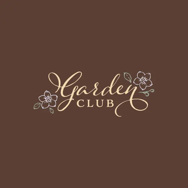Garden Club Elegant Floral Script PR Shirt