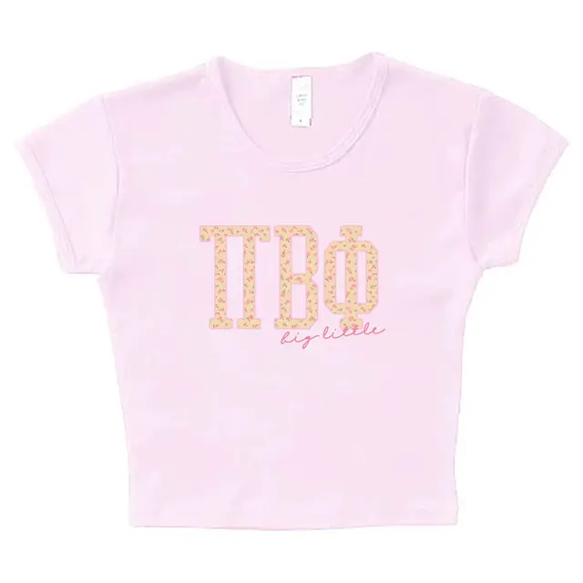 Pi Beta Phi Floral Pattern Big Little Reveal Shirt 2
