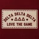 Delta Delta Delta Curved Text Game Day Tank