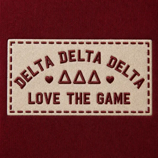 Delta Delta Delta Curved Text Game Day Tank