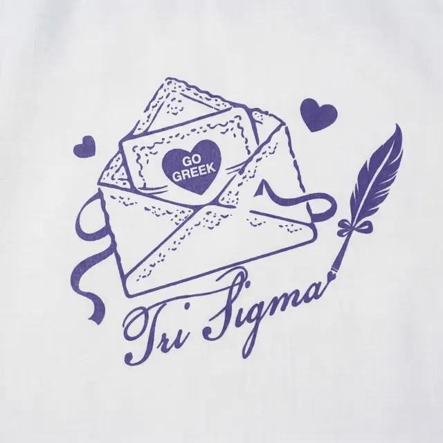 Sigma Sigma Sigma Love Letter Illustration Rush Shirt