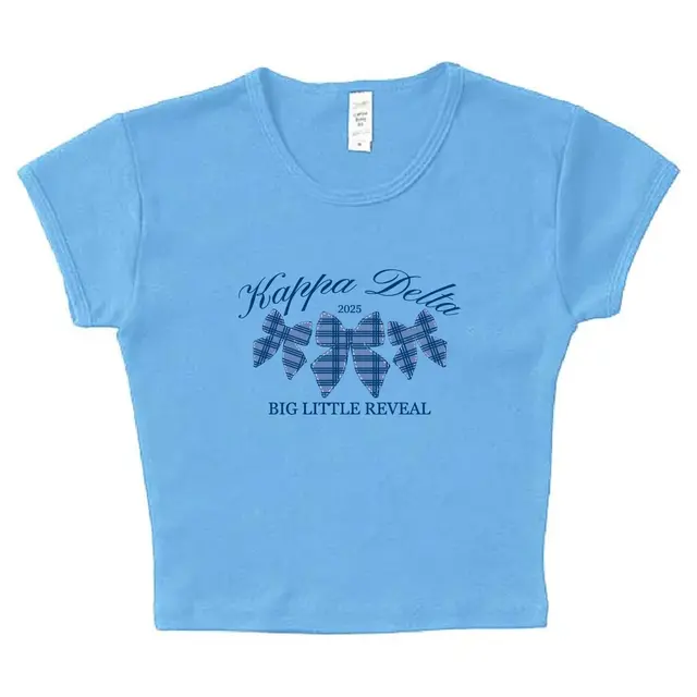 Kappa Delta Plaid Bow Big Little Reveal Shirt 2