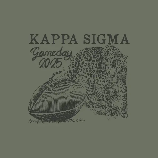Kappa Sigma Cheetah and Football Game Day Shirt