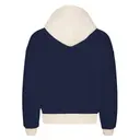 Fresh Prints FP118 Boston Heavyweight Color Block Hoodie Navy Buttermilk mto Back