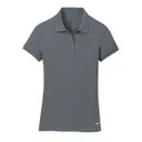 Women's Dri-FIT Solid Icon Pique Modern Fit Polo Dark Grey Front