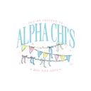 Alpha Chi Omega Festive Banner Bid Day Tank