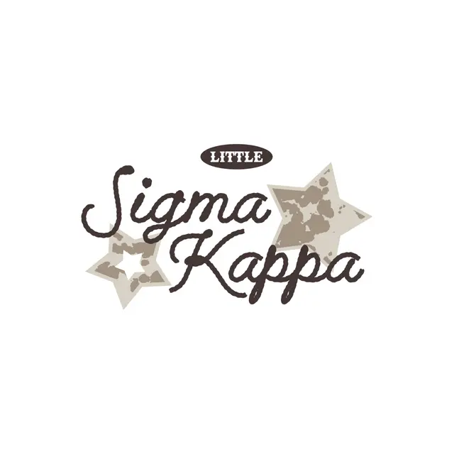 Sigma Kappa Camo Stars Text Big Little Reveal Shirt