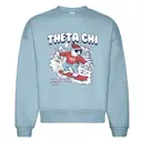 Theta Chi Snowboarding Bear Winter Rush Crewneck 2