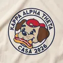 Kappa Alpha Theta Playful Dog Illustration Philanthropy Shirt