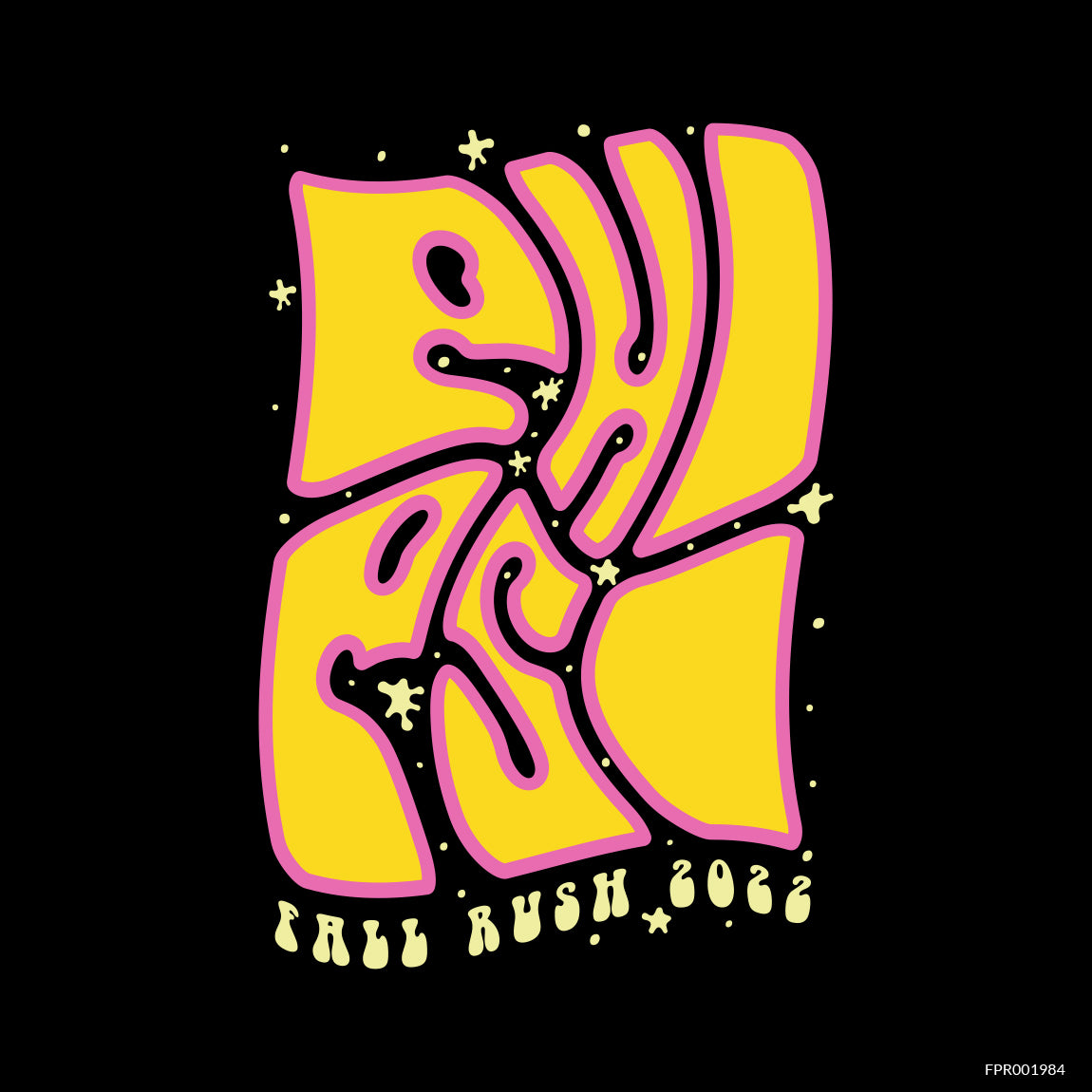 Hippy Time Warp Fall Rush Sweater Phi Psi Merch | Fresh Prints