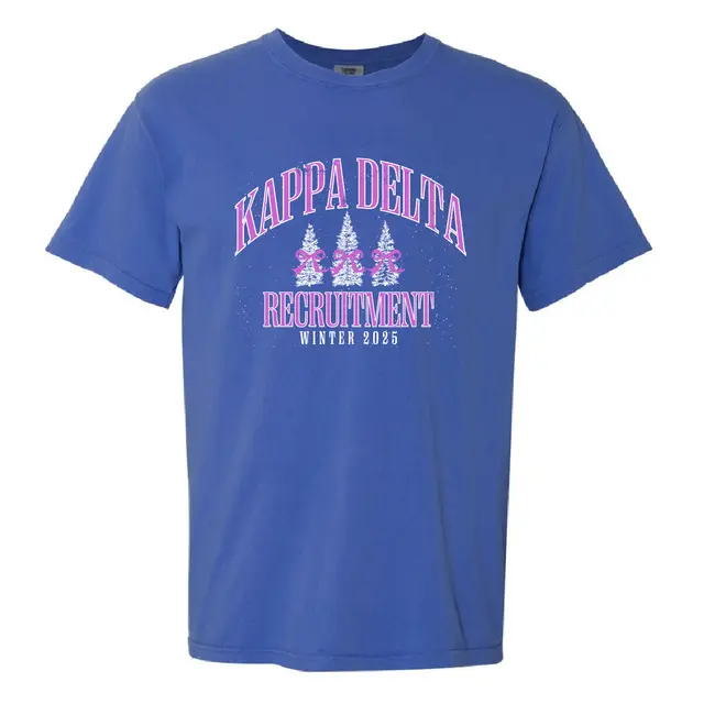 Kappa Delta Frosted Trees Winter Recruitment Shirt 2