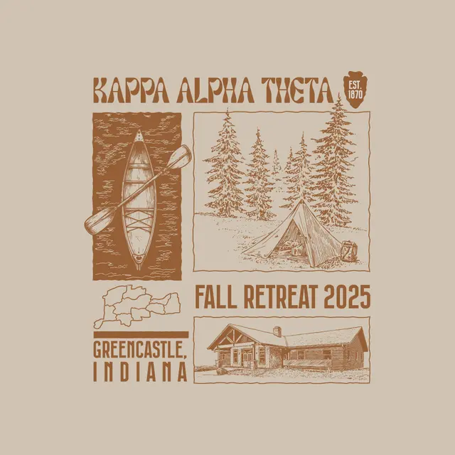 Kappa Alpha Theta Rustic Fall Retreat Sweater