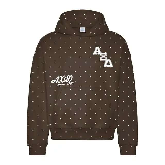 Alpha Xi Delta Dotted Design PR Hoodie 2