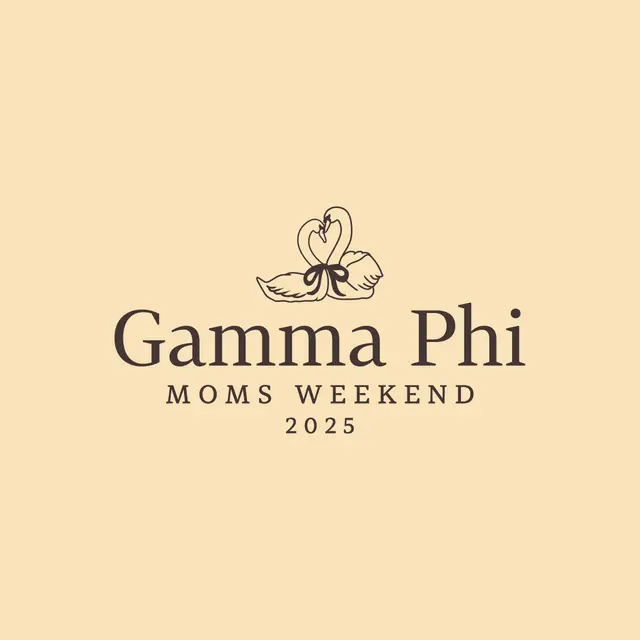 Gamma Phi Beta Swan Illustration Moms Weekend Shirt