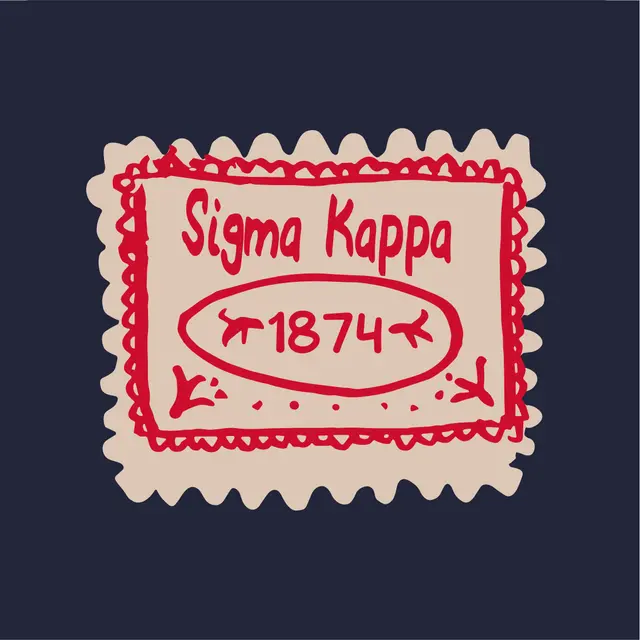 Sigma Kappa Scalloped Edge Stamp PR Tote