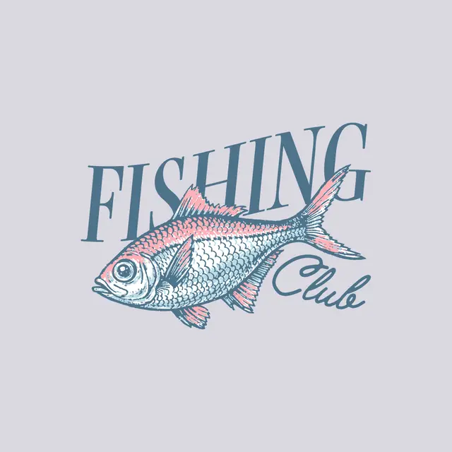 Fishing Club Bold Fish Illustration PR Shirt
